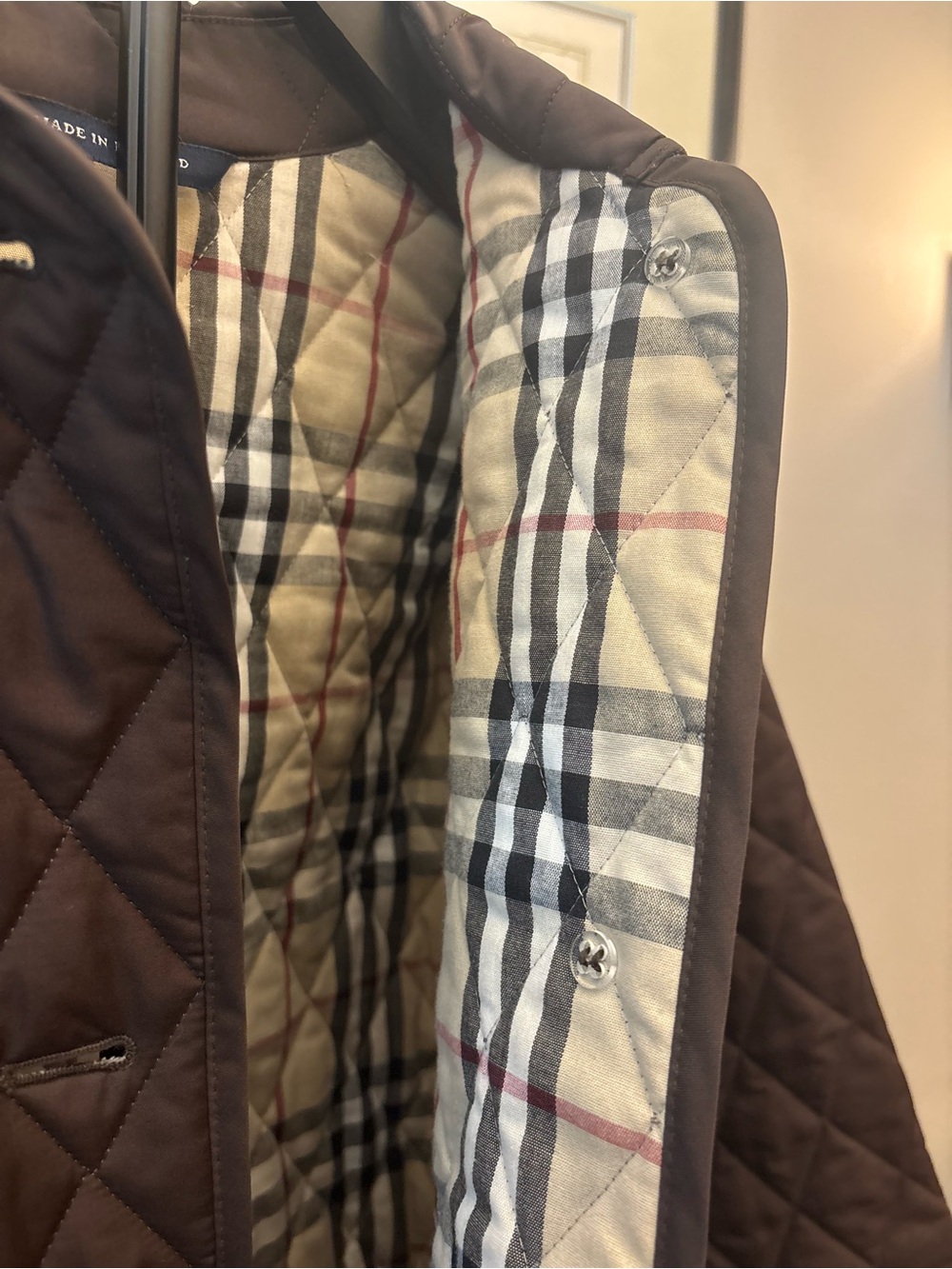 Burberry Made-in-England Brown Quilted Lightweight Jacket - Picture 10 of 10